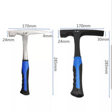 Load image into Gallery viewer, High Carbon Steel Hammer Rock Pick Flat/Pointed Tip Shock Reduction